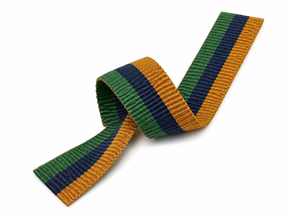 Multi-colour grosgrain tape design