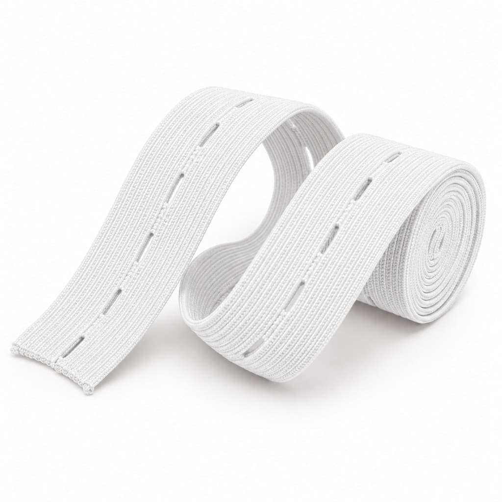 Woven buttonhole KAJ elastic tape