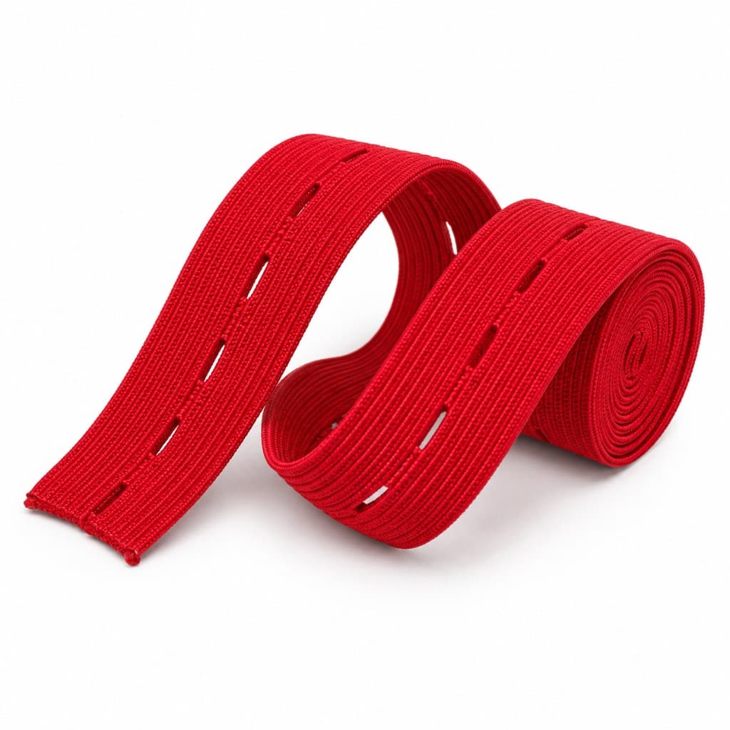 Woven button hole kaj elastic spandex tape