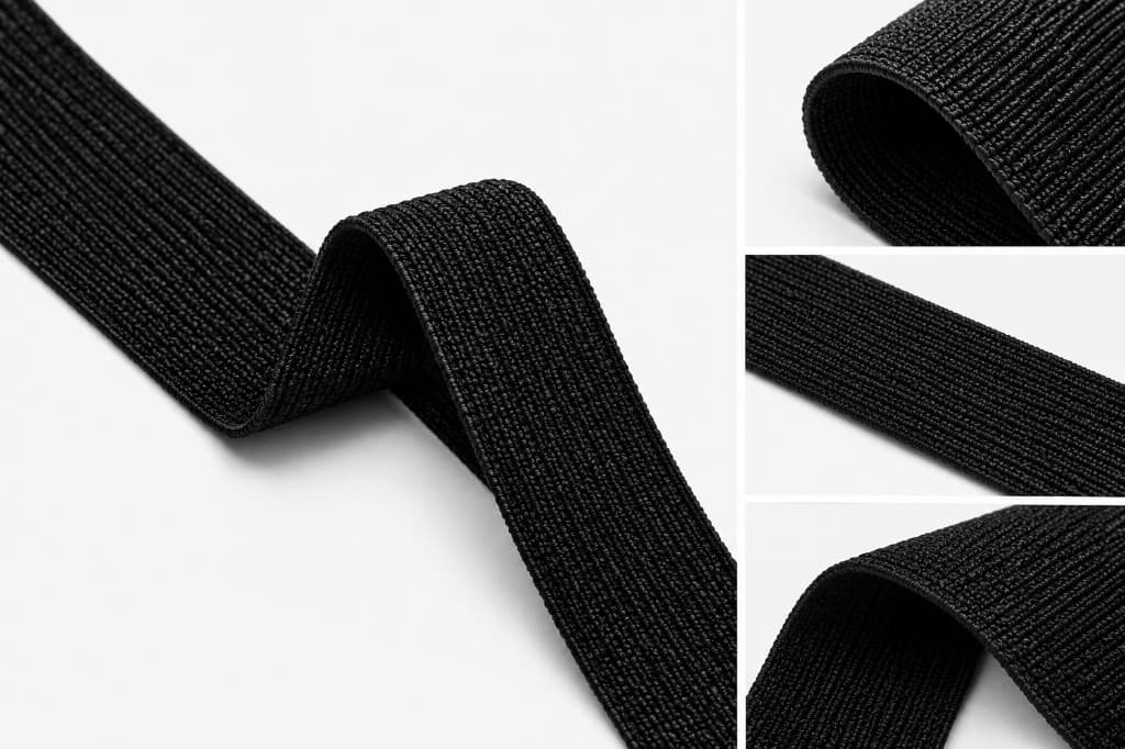 Black woven elastic tape