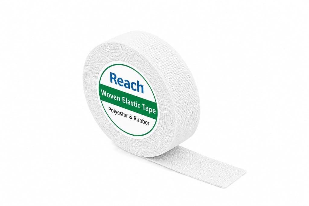 Woven regular elastic tape roll